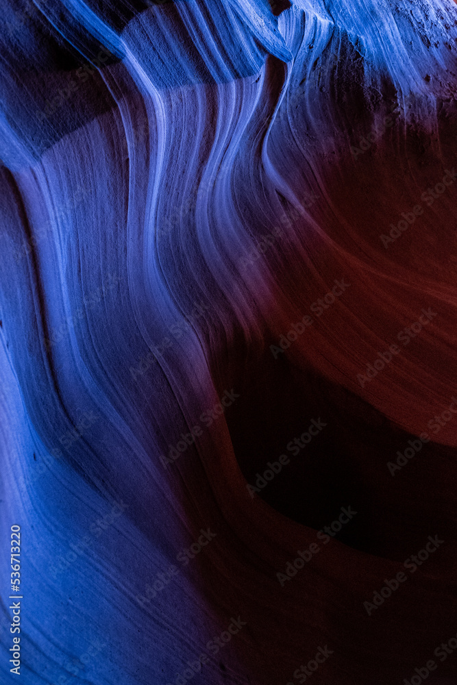 The beautiful lights in the Antelope Canyon in Arizona The beautiful lights in the Antelope Canyon in Arizona