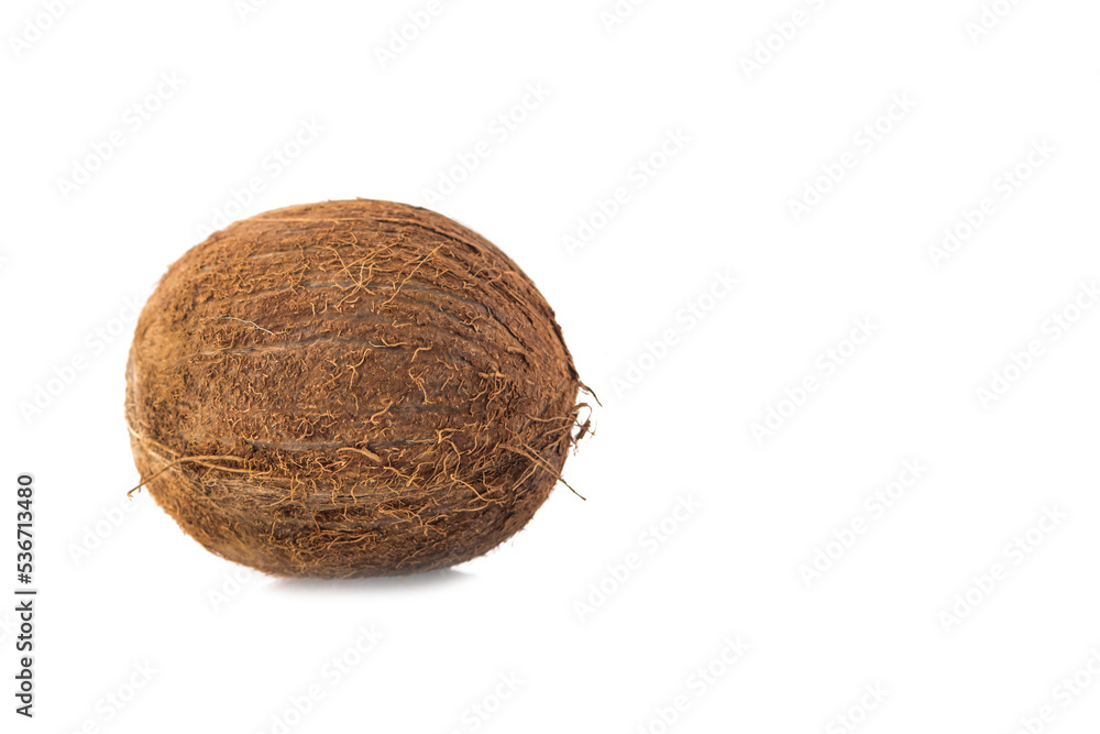 Tropical fruit coconut on white background. summer Tropical fruit coconut on white background. summer