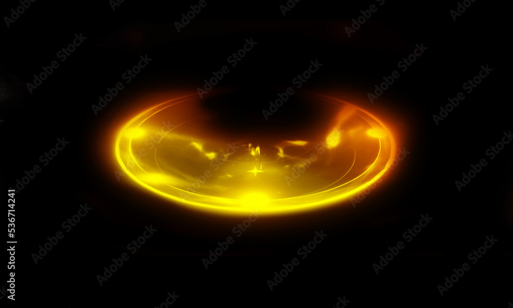 Fototapeta premium Light effect on black background