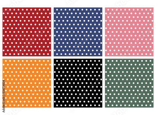 Polkadot background with different theme