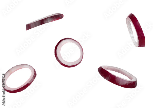 Fototapete Red onion ingredients png