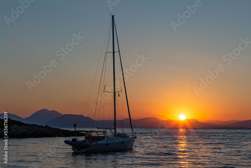 sailboat at sunrise © Francesco