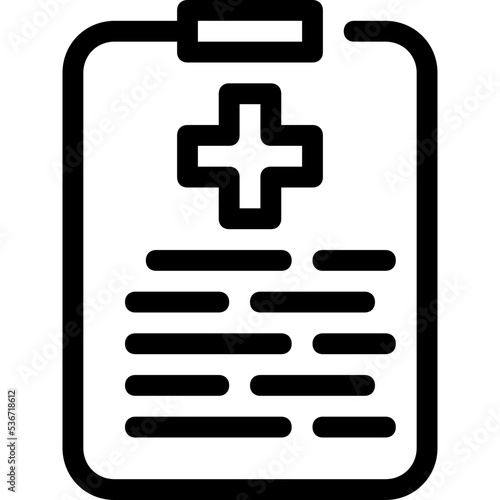 hospital chart document infomation info data icon