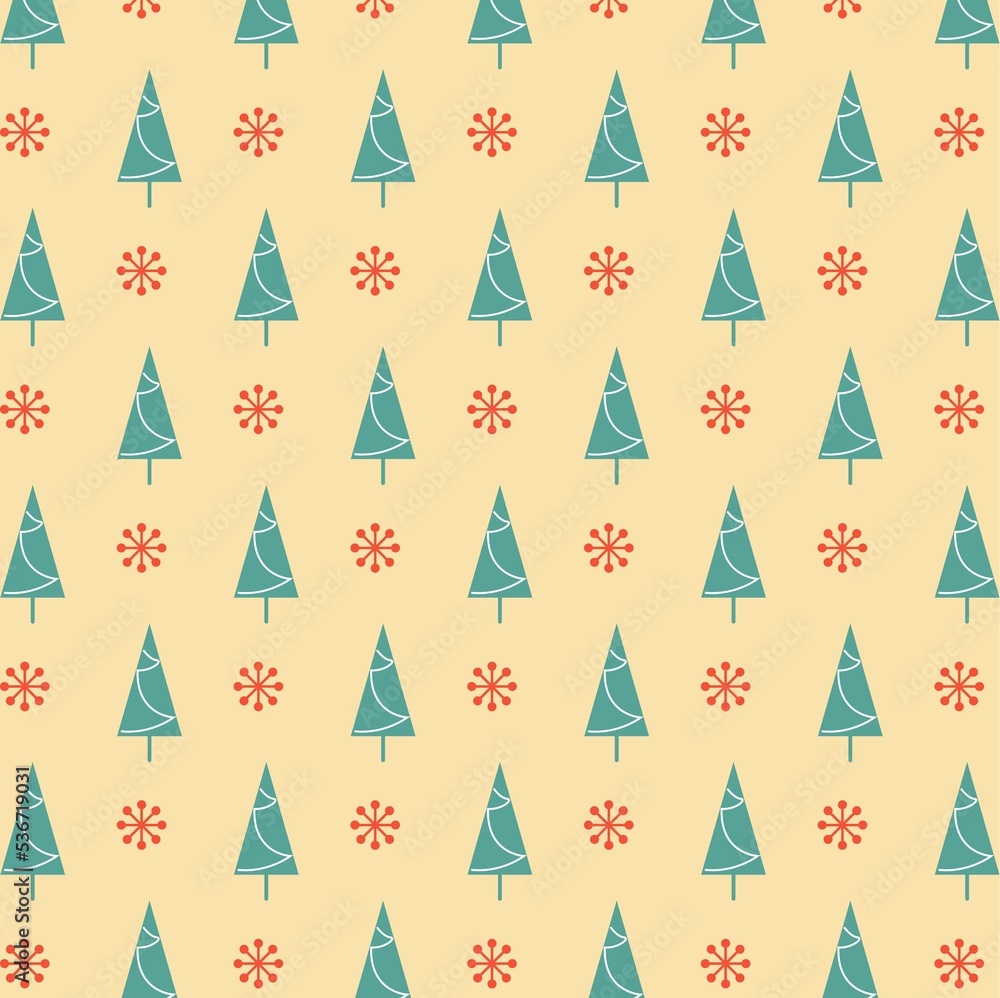 seamless christmas pattern with happy holidays phase text design vintage