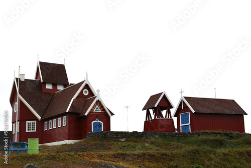 Church of Qeqertarsuaq, Greenland, Denmark   