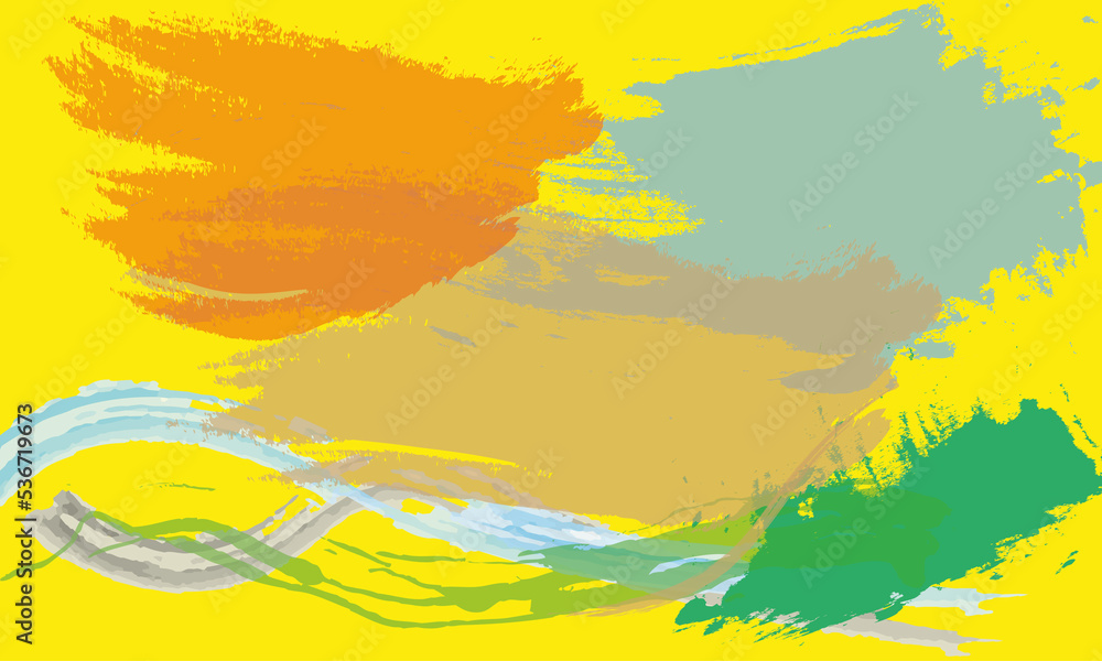 background image decorative brush stains light yellow background