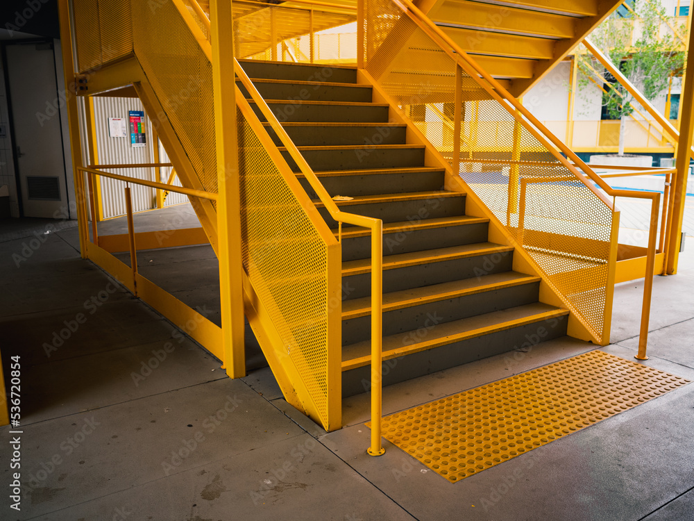 Yellow staircase Yellow staircase