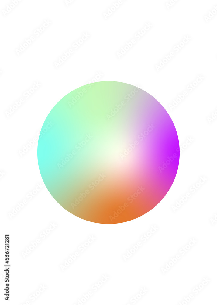 Circle Gradient Rainbow Background 