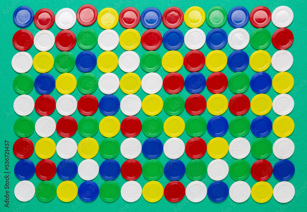 Background of colored tokens Background of colored tokens