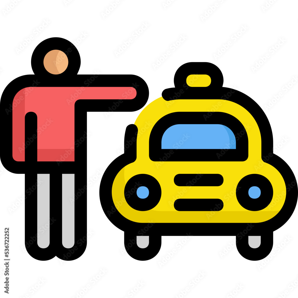 Fototapeta premium taxi call icon