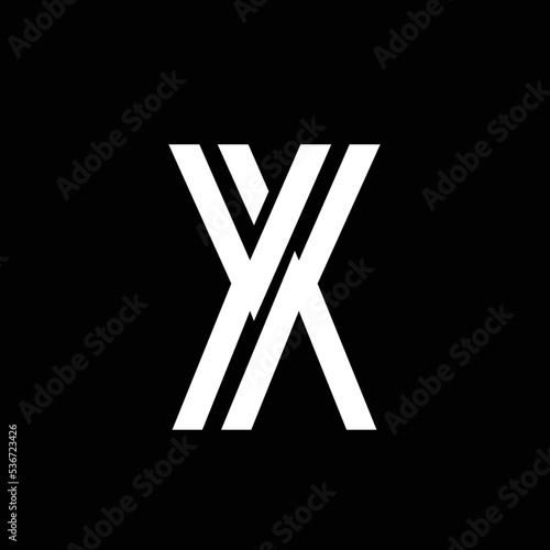 YX YX Logo Design, Creative Minimal Letter YX YX Monogram