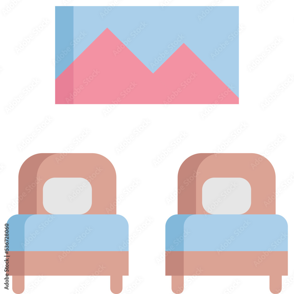 twin bed icon twin bed icon