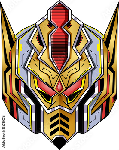 Robot head mascot