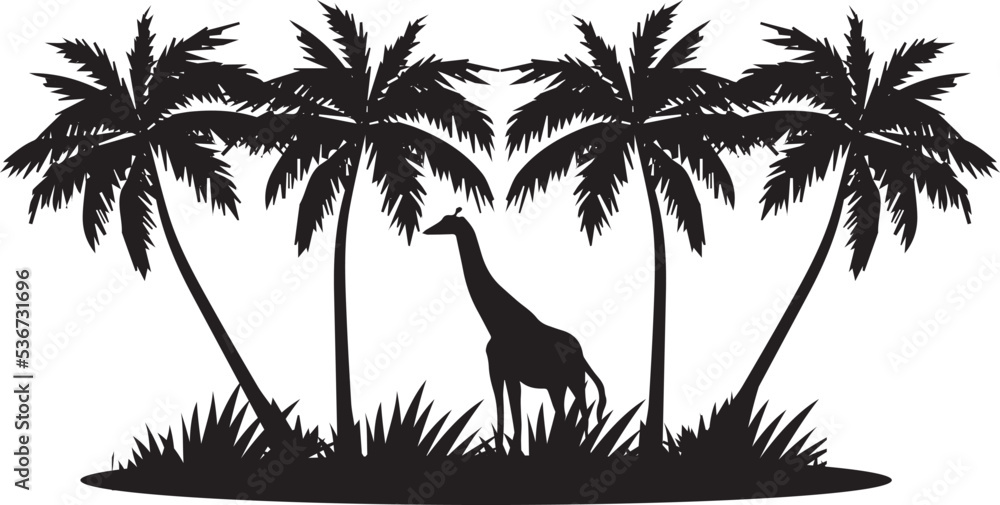 giraffe silhoutee giraffe silhoutee