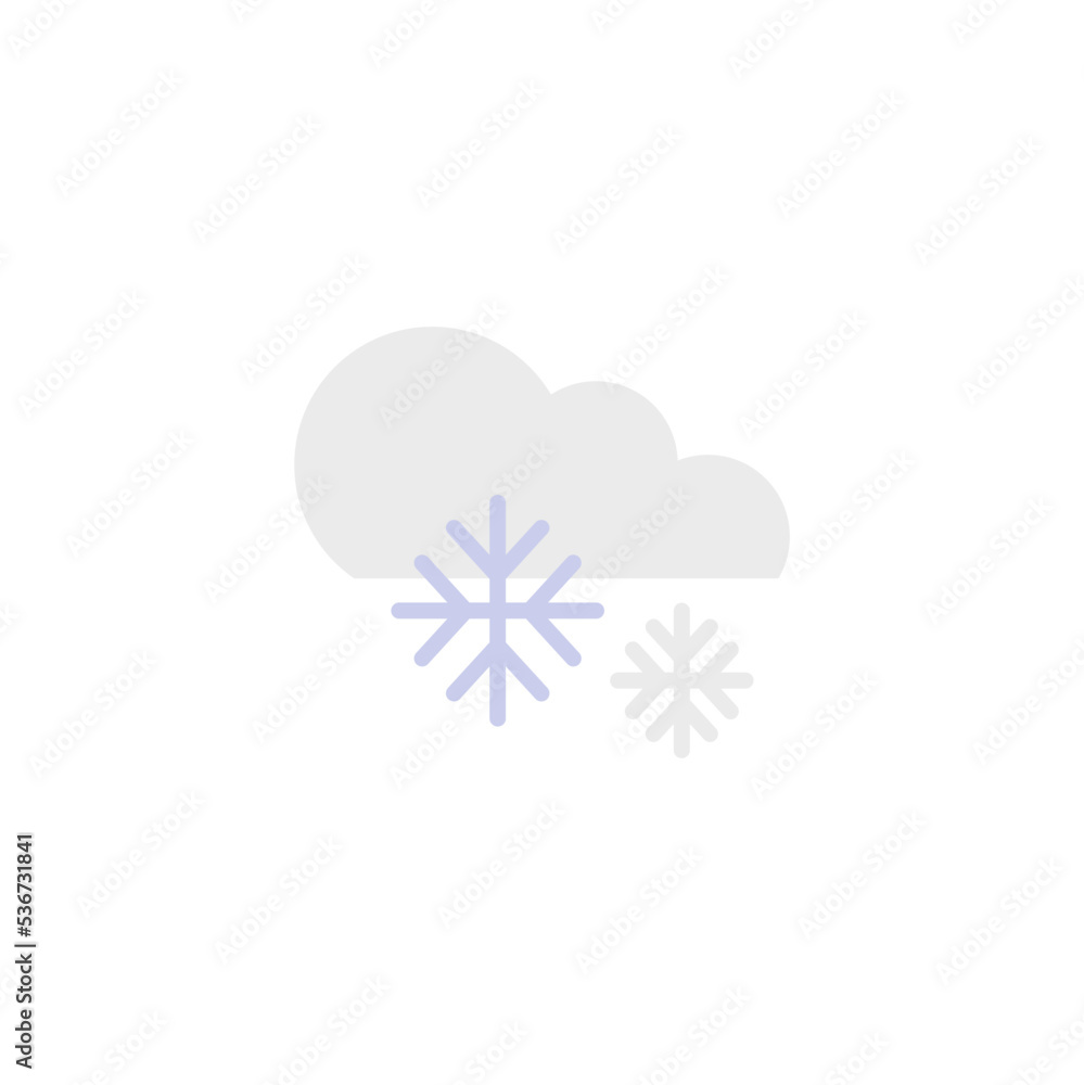 snow icon which is decorated with cloud icon and colorful flat style design in weather icon and winter icon theme snow icon which is decorated with cloud icon and colorful flat style design in weather icon and winter icon theme