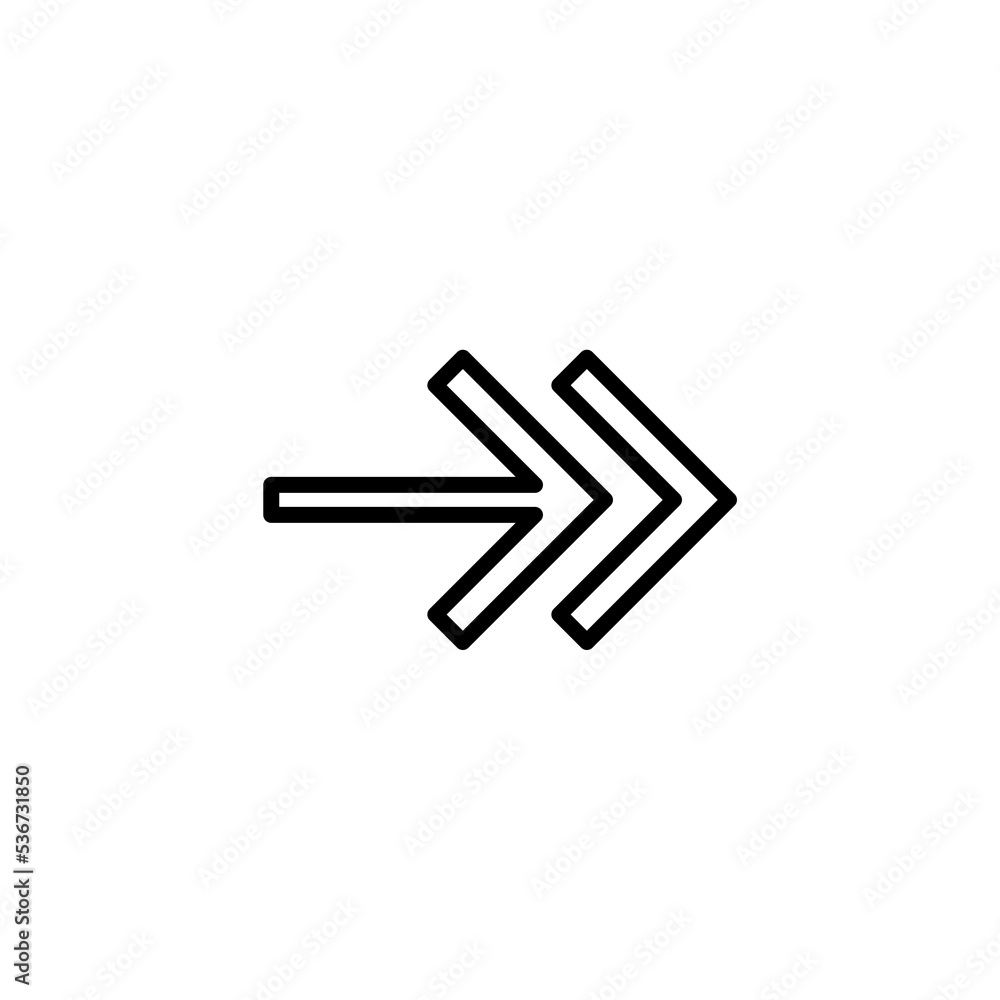 Arrow point line icon Arrow point line icon