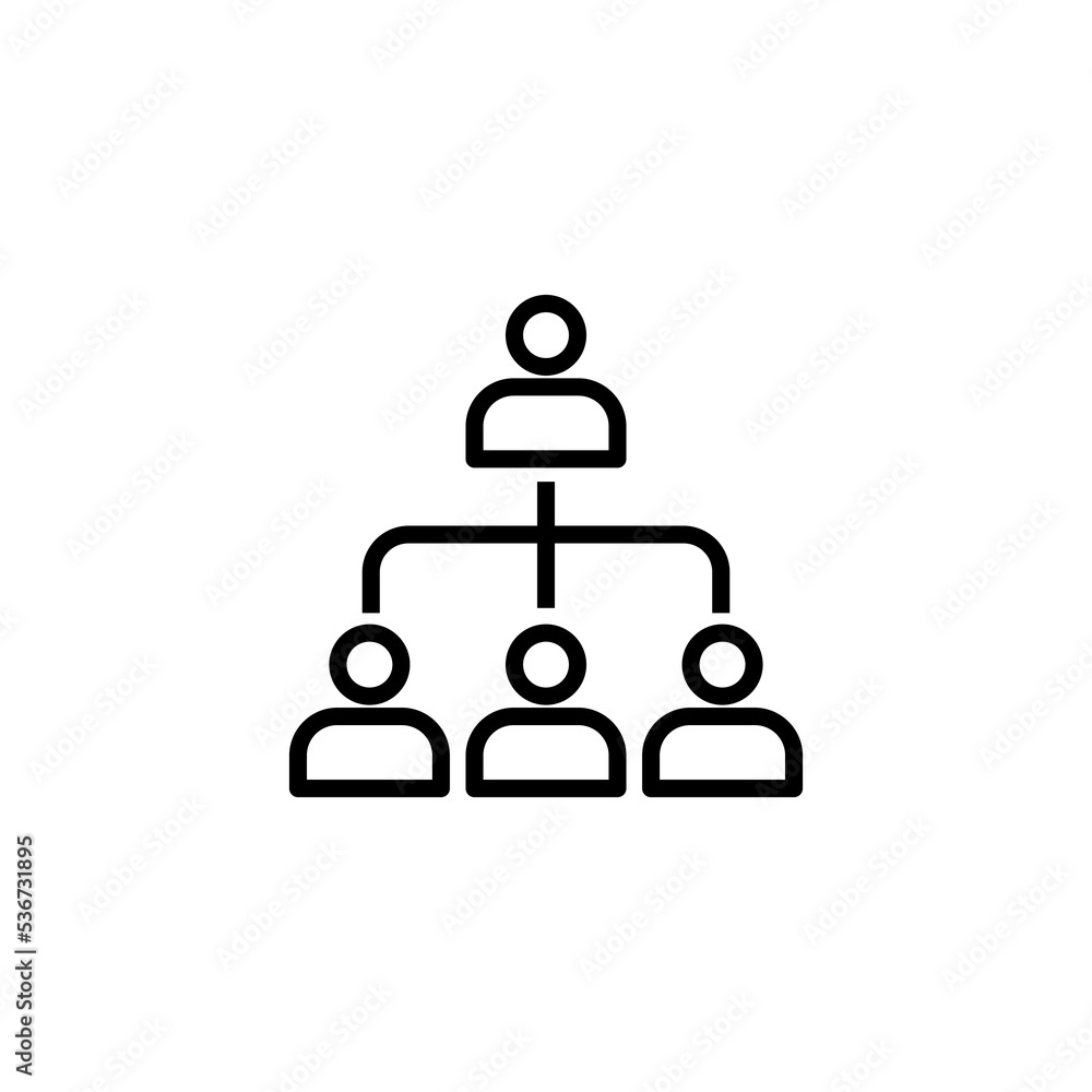 HR management line icon HR management line icon