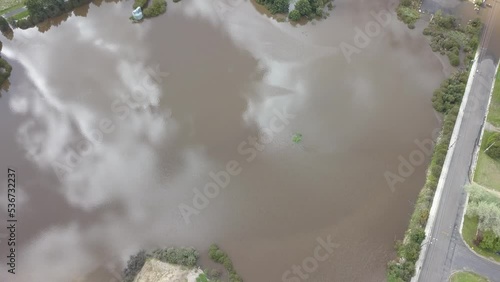 View of Flooding Goulburn City from the Rocky Hill War Memorial 6.