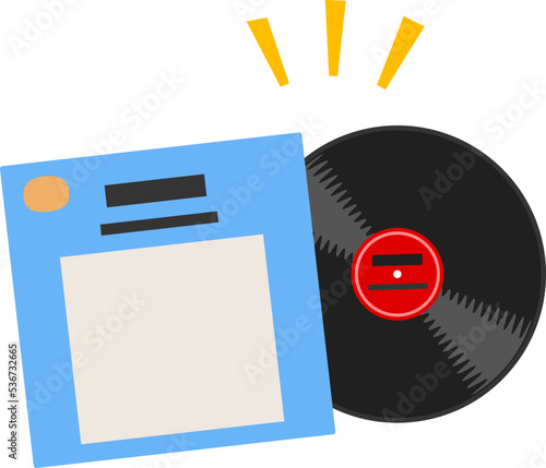 レコード盤とジャケット