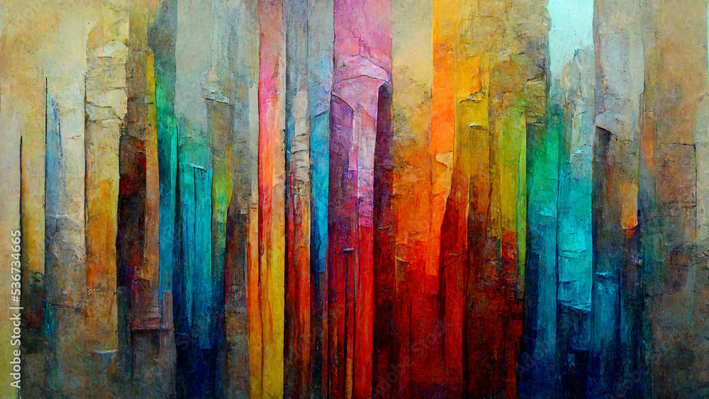 Fototapeta premium Abstract rainbow background, textured 