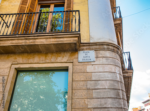 Placa de santa Eulaia in Mallorca photo