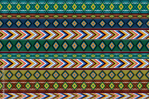 Fabric pattern geometric ethnic native style seamless pattern aztec african 