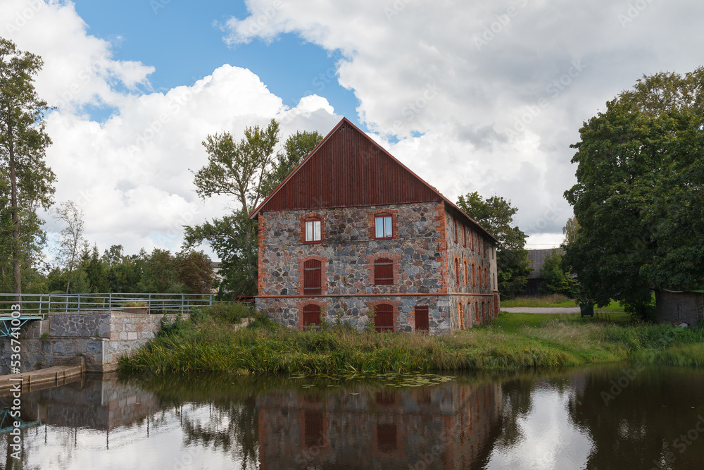 Rural house by the river Rural house by the river
