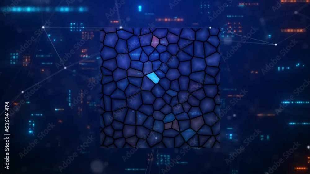 blue background moves indefinitely. cool