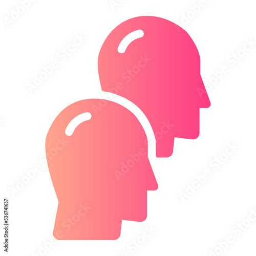 head gradient icon