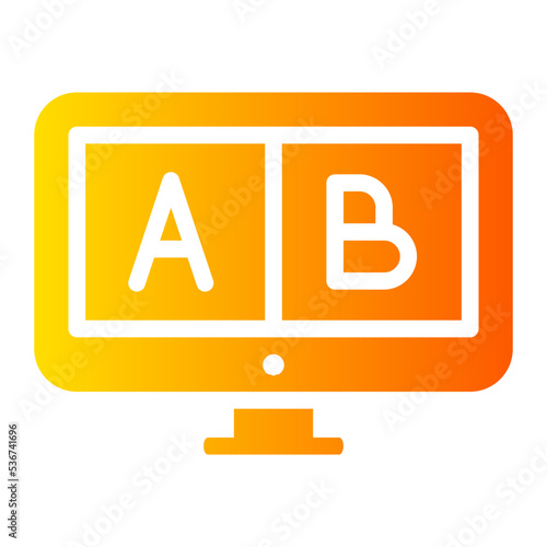 ab testing gradient icon