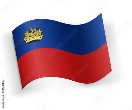Liechtenstein national flag