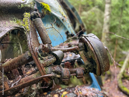 Autofriedhof in Båstnäs Schweden