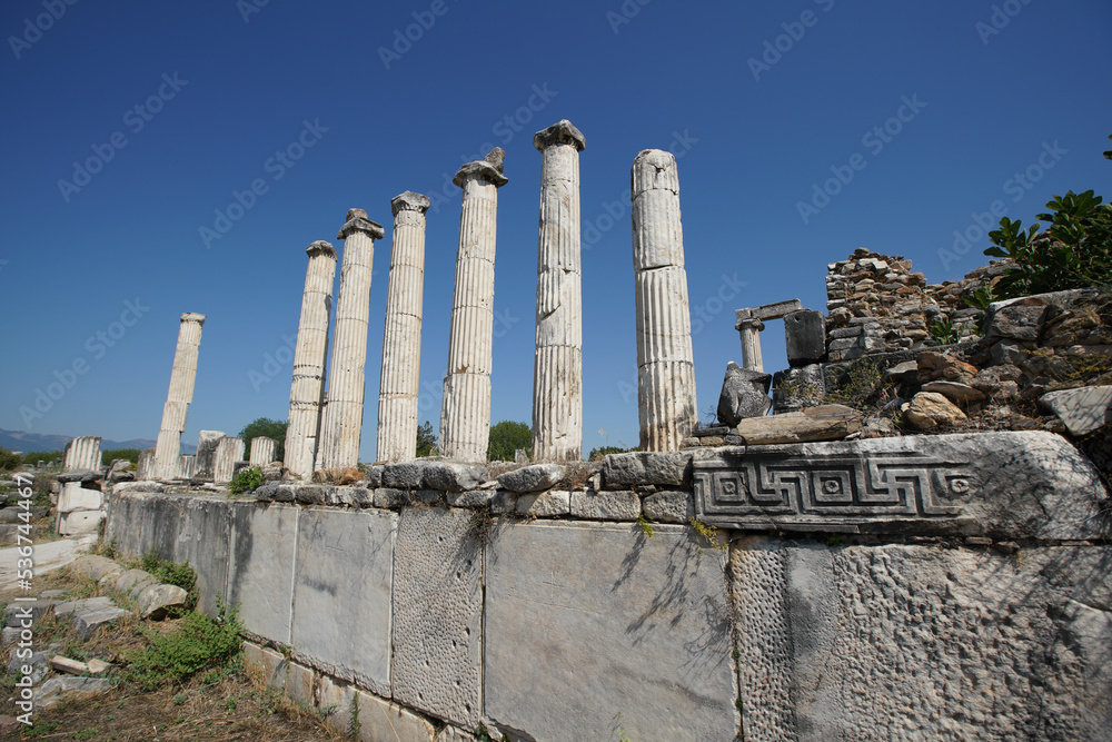 Temple of Aphrodite in Aphrodisias Ancient City in Aydin, Turkiye