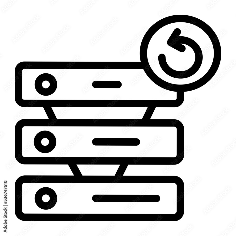 Backup line icon Backup line icon