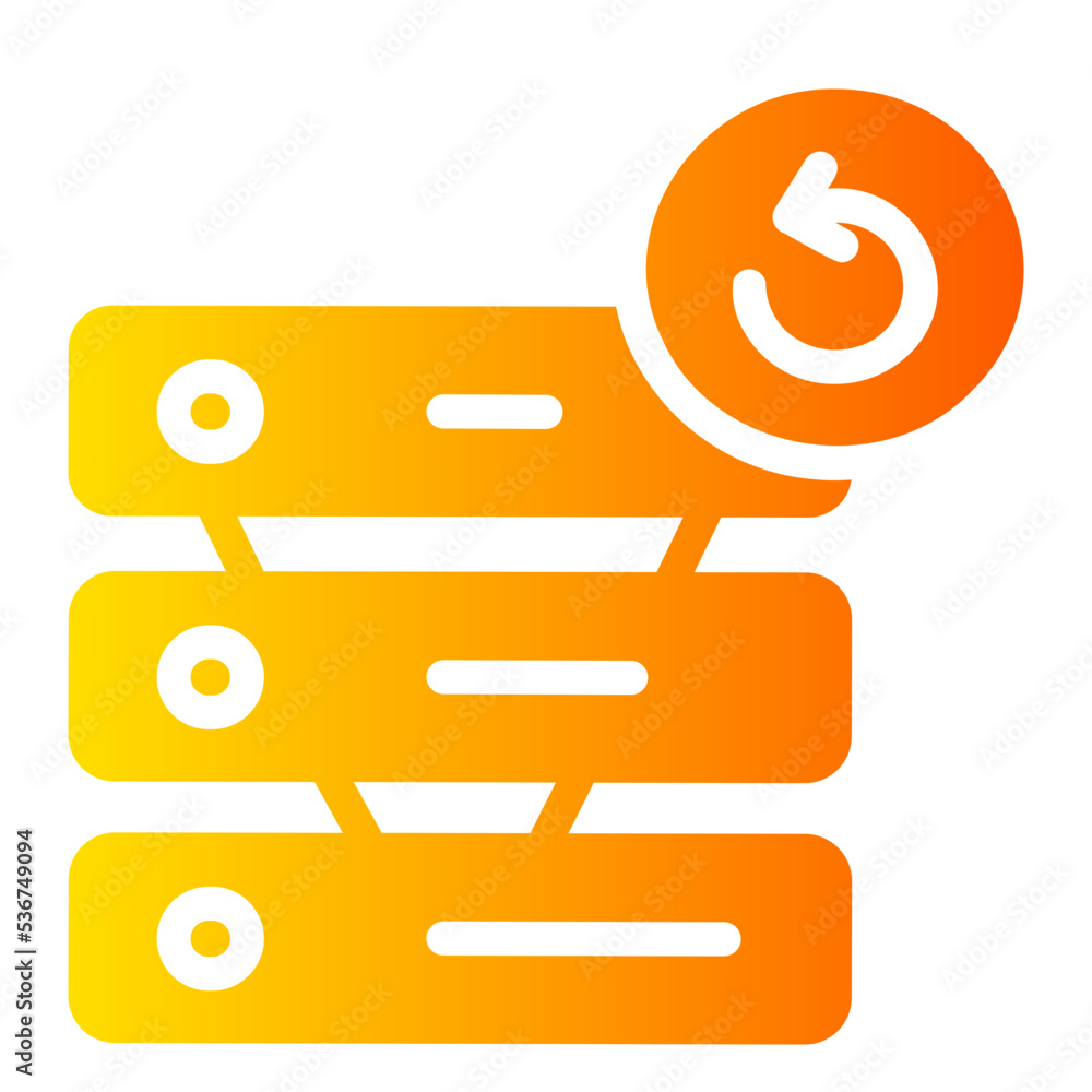 Backup gradient icon Backup gradient icon