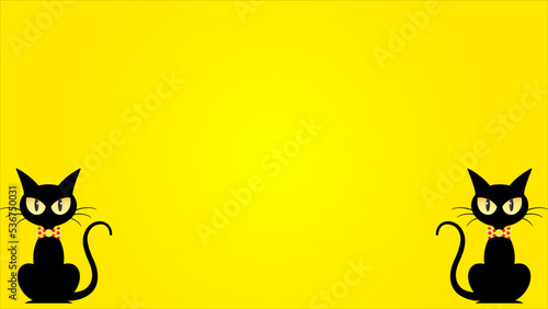 Art illustration background seamless design concept colorful icon symbol logo of black cat