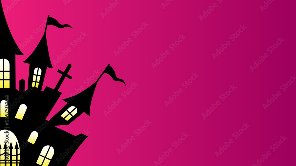 Art illustration background seamless design concept colorful icon symbol logo of castle halloween Art illustration background seamless design concept colorful icon symbol logo of castle halloween