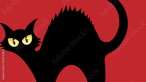 Art illustration background seamless design concept colorful icon symbol logo of black cat