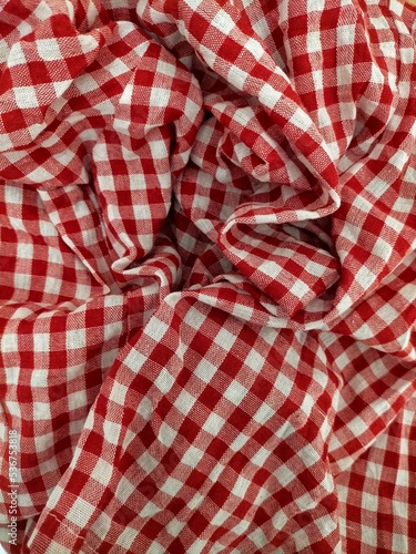 red wrinkle clothing for background 