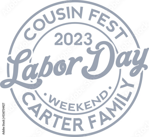 Slika na platnu cousin fest 2023 labor day weekend carter family t shirt design