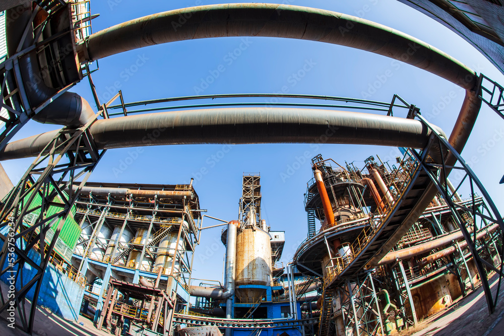 The workshop and equipment of the steel mill The workshop and equipment of the steel mill
