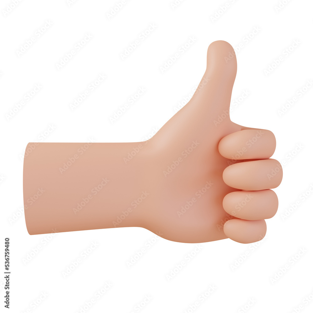 Hands gestures 3D cartoon, icon character hand, 3D render illustration Hands gestures 3D cartoon, icon character hand, 3D render illustration