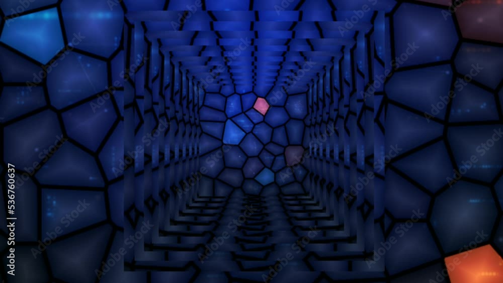 blue background moves indefinitely. cool