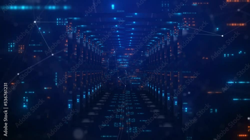 blue background moves indefinitely. cool