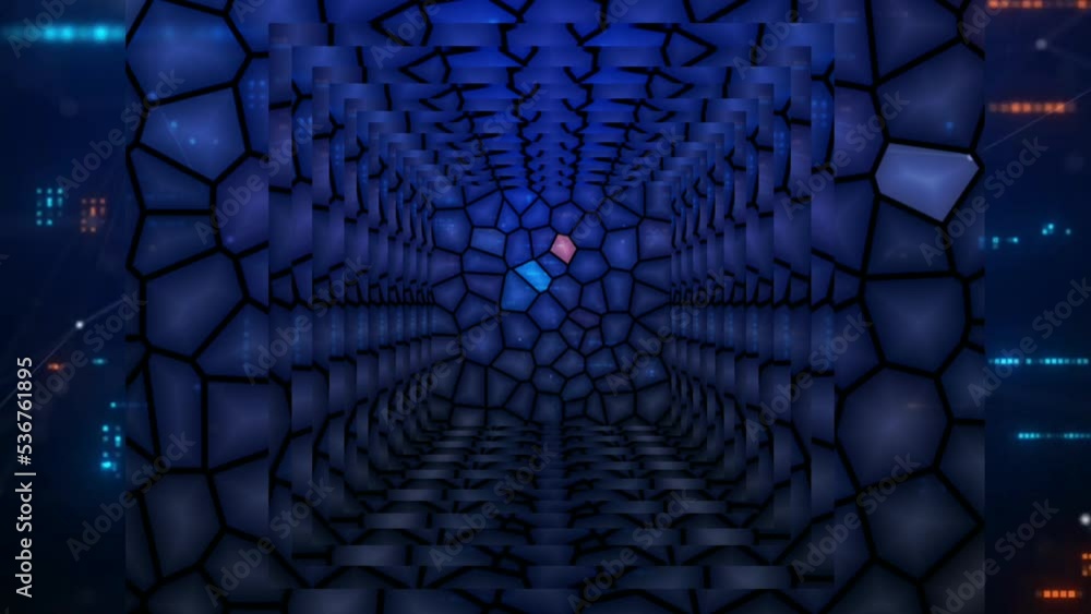 blue background moves indefinitely. cool