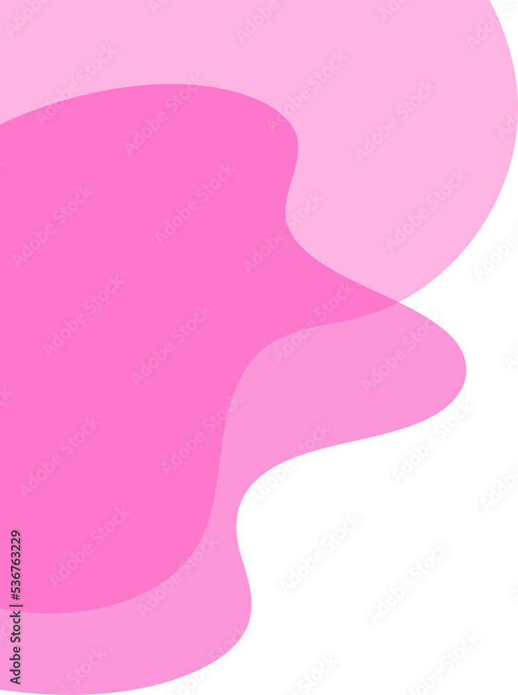 abstract blob shape corner decoration