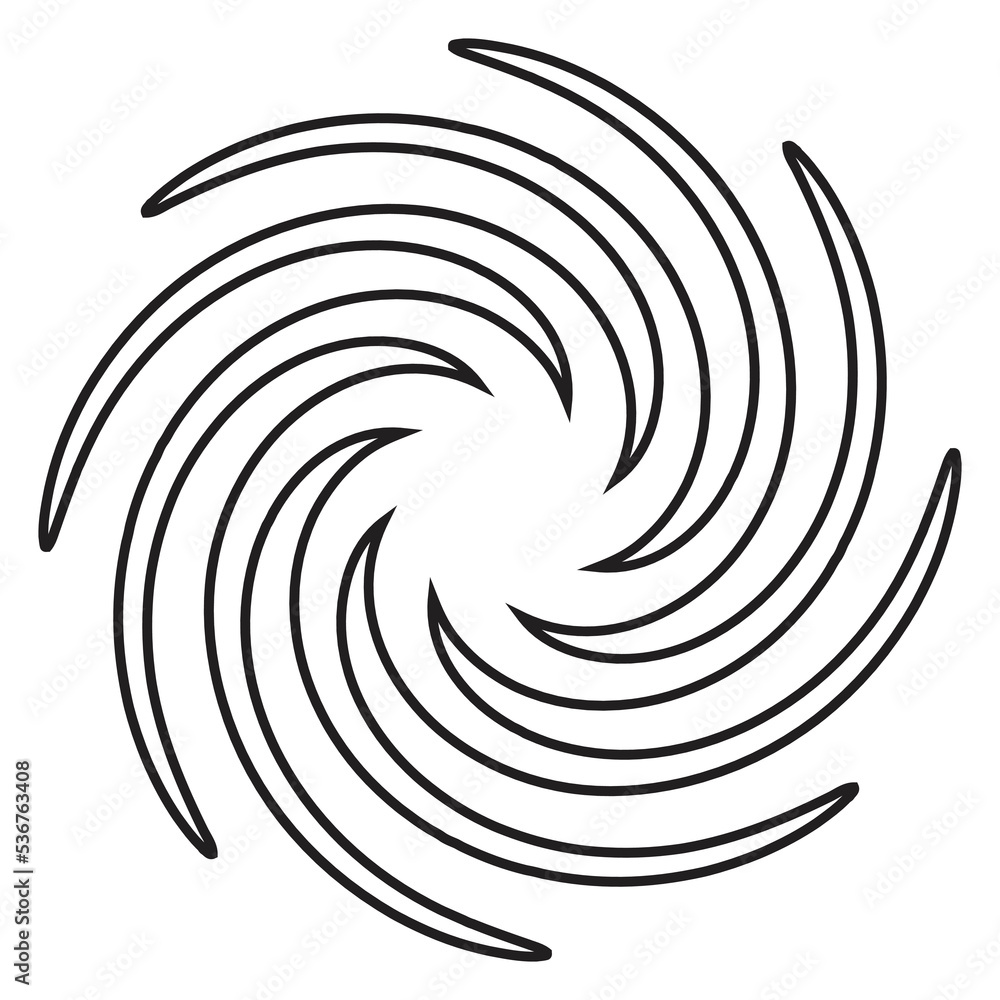 Twist element line art vector illustration Twist element line art vector illustration