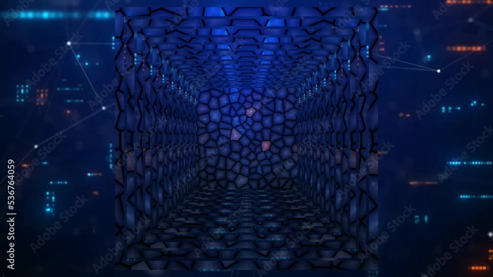 blue background moves indefinitely. cool