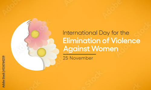International Day for the Elimination of Violence against Women is observed every year on November 25 all across the world. Vector illustration
