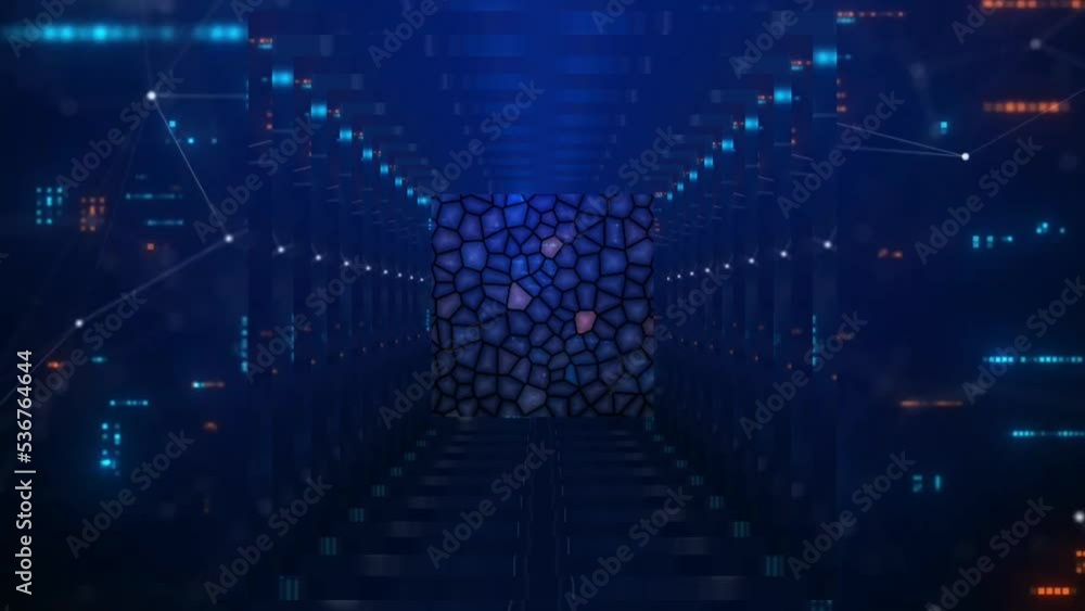 blue background moves indefinitely. cool